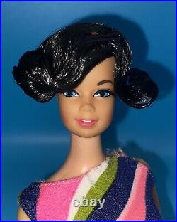 Vintage Barbie Doll OOAK Stacey Stacy Brunette Flip Hair By Niccole