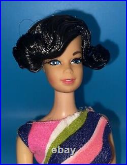 Vintage Barbie Doll OOAK Stacey Stacy Brunette Flip Hair By Niccole