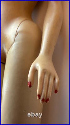 Vintage Barbie Doll Ponytail # 3 Blonde with Brown Eyeliner, Mattel 1960s Japan