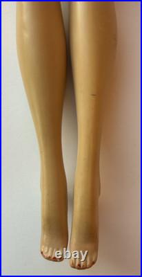 Vintage Barbie Doll Ponytail # 3 Blonde with Brown Eyeliner, Mattel 1960s Japan