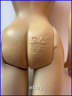 Vintage Barbie Doll Ponytail # 3 Blonde with Brown Eyeliner, Mattel 1960s Japan