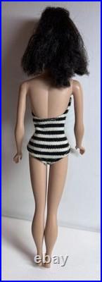 Vintage Barbie Doll Ponytail # 4 Brunette with Swimsuit 1960s Mattel