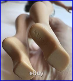 Vintage Barbie Doll Ponytail # 4 Brunette with Swimsuit 1960s Mattel