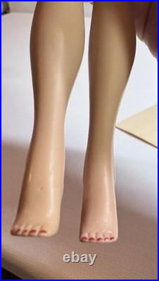 Vintage Barbie Doll Ponytail # 4 Brunette with Swimsuit 1960s Mattel