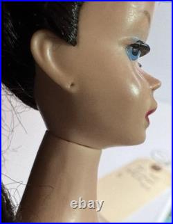 Vintage Barbie Doll Ponytail # 4 Brunette with Swimsuit 1960s Mattel