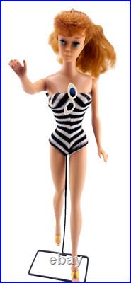 Vintage Barbie Doll Ponytail # 8 Redhead, All Original with Swimsuit 1960s, READ Vintage Barbie Doll Ponytail # 8 Redhead, All Original with Swimsuit 1960s, READ