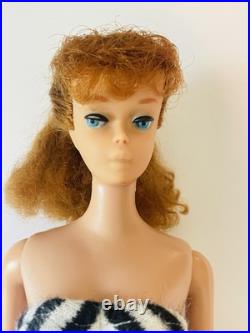 Vintage Barbie Doll Ponytail # 8 Redhead, All Original with Swimsuit 1960s, READ Vintage Barbie Doll Ponytail # 8 Redhead, All Original with Swimsuit 1960s, READ