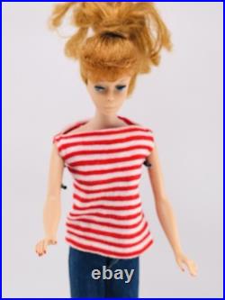 Vintage Barbie Doll Ponytail # 8 Redhead, All Original with Swimsuit 1960s, READ Vintage Barbie Doll Ponytail # 8 Redhead, All Original with Swimsuit 1960s, READ
