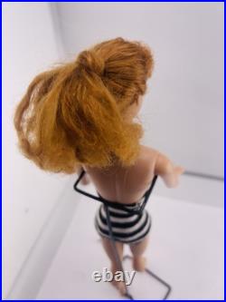 Vintage Barbie Doll Ponytail # 8 Redhead, All Original with Swimsuit 1960s, READ Vintage Barbie Doll Ponytail # 8 Redhead, All Original with Swimsuit 1960s, READ