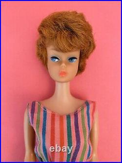 Vintage Barbie European Side Part Bubblecut American Girl Bend Leg Doll Rare Htf