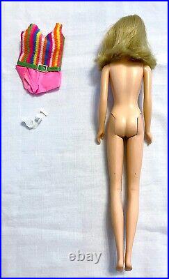 Vintage Barbie FRANCIE Bend Leg Doll #1130 Blonde Flip Hair & Mod Swimsuit