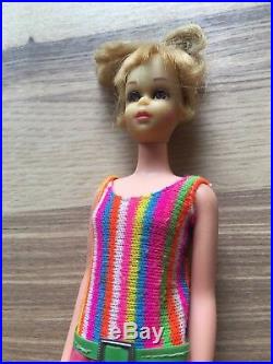 Vintage Barbie/ Francie, Blond, Echte Wimpern, made in Japan, Original Outfit