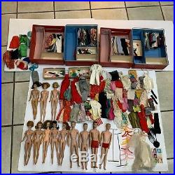 Vintage Barbie Japan Ken Midge Number 3 Pony Tail & Accessories Lot with 2 Cases