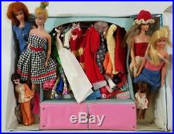 Vintage Barbie Lot 1966 Japan 1962 Midge Dolls w Case Clothes Accessories Other