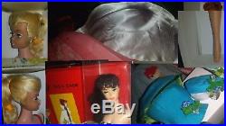 Vintage Barbie Lot, #3/4, TM Ponytail, Swirl, Bubble Cut, Outfit, Japan Heels, Box, Case