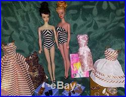 Vintage Barbie Lot, #3, #4 TM Ponytail, Tagged Clothes, Japan Heels, Pedestal Stand