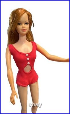 Vintage Barbie Mattel Stacey Doll Titan red Twist & Turn Copper penny #1165 Mod
