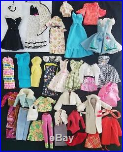 Vintage Barbie Midge Skipper Dolls Clothes Shoes Heads Case Japan Drawer TLC