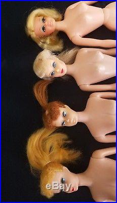 Vintage Barbie Midge Skipper Dolls Clothes Shoes Heads Case Japan Drawer TLC