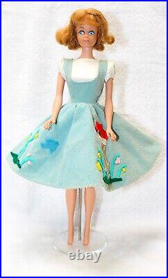 Vintage Barbie Midge With Teeth Doll Blonde Wearing Friday Night Date Dress