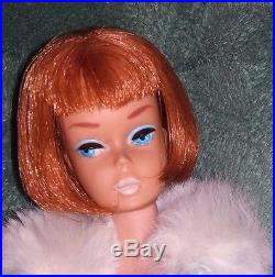 Vintage Barbie Minty Titian American Girl Barbie Doll, Tagged OSS, Japan Heels
