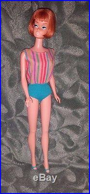Vintage Barbie Minty Titian American Girl Barbie Doll, Tagged OSS, Japan Heels