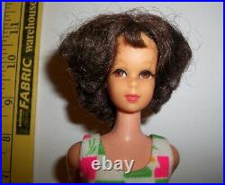 Vintage Barbie Mod Francie #1170 Tnt Twist & Turn Brunette Short Flip Doll