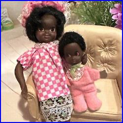 Vintage Barbie Nan N' Fran Pretty Pairs Tutti Dolls 1965 Mattel Japan -Flexible