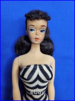 Vintage Barbie Number 3 Brunette Ponytail Rare Blue Eyeshadow Number Three