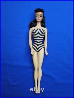 Vintage Barbie Number 3 Brunette Ponytail Rare Blue Eyeshadow Number Three