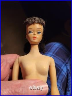 Vintage Barbie Number 3 Brunette Ponytail Rare Blue Eyeshadow Number Three