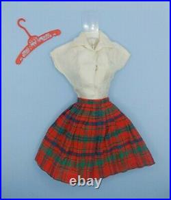 Vintage Barbie PAK Pert Skirt with Taffeta Tailored Top Mattel 1960's