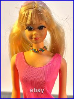 Vintage Barbie P. J. Twist N Turn TNT Doll with Swimsuit Sunglasses Box Stand