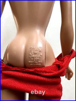 Vintage Barbie Platinum Blonde SWIRL PONYTAIL Doll with Red Swimsuit, GORGEOUS