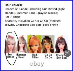 Vintage Barbie Platinum Blonde TNT Doll Circa 1966, WithExtra Outfit #1458EUC