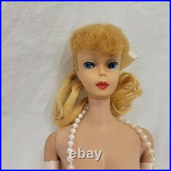 Vintage Barbie Ponytail #5 Blonde Doll 1960s Mattel