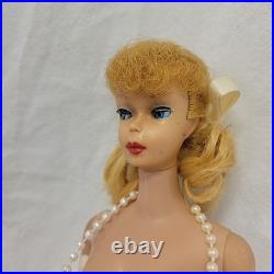 Vintage Barbie Ponytail #5 Blonde Doll 1960s Mattel