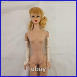 Vintage Barbie Ponytail #5 Blonde Doll 1960s Mattel