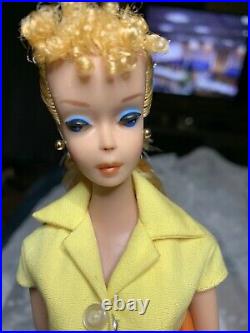 Vintage Barbie Ponytail Lemon Yellow Blonde