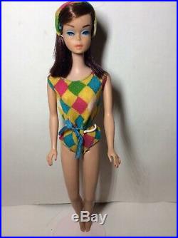 Vintage Barbie Rare Med Color Color Magic Ruby Red/midnight Black Doll In Oss