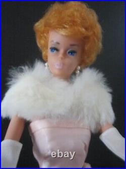 Vintage Barbie Rare, Original, White Ginger, Bubble Cut Doll with tagged outfit