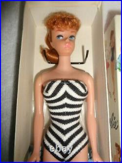 Vintage Barbie Redhead In Box With Accessories, wrist Tag