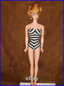 Vintage Barbie Redhead Titian Bubble Cut 1961 1st Issue -OSS & Japan Shoes
