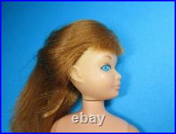 Vintage Barbie SKIPPER Doll Reissue Titian Red Hair Swimsuit Pink Skin Tone HTF