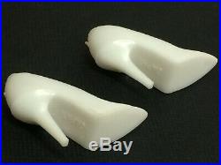 Vintage Barbie -SPIKE HEEL CLOSED TOE LOT OF 4 -White, Red, Green- Japan