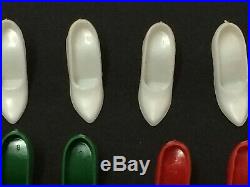 Vintage Barbie -SPIKE HEEL CLOSED TOE LOT OF 4 -White, Red, Green- Japan