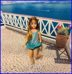 Vintage Barbie Skipper Doll #1105 Titan OSS Twist'N Turn Bendable Legs Japan NM