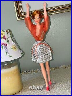 Vintage Barbie Stacey Red Head Titian Short Flip & Fun Shine Top Skirt Shoes