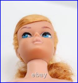 Vintage Barbie Swirl Ponytail Doll Blonde In PAK Lame Dress & Navy Heels 1964