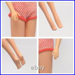 Vintage Barbie TNT GORGEOUS Platinum Blonde Mod Orange Swimsuit OSS Japan